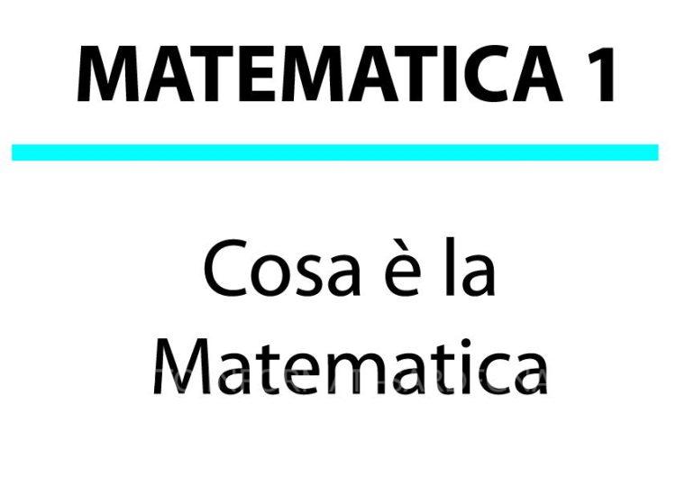 Cosa è la matematica