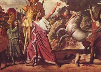 Circolo di Mecenate. Dipinto di Stefano Bakalovich, 1890, Galleria Tret'jakov, Mosca. Foto: Stefan Bakałowicz