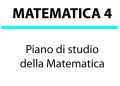 Piano di Studio della Matematica