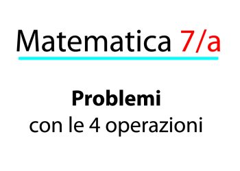 Problemi base sulle 4 operazioni