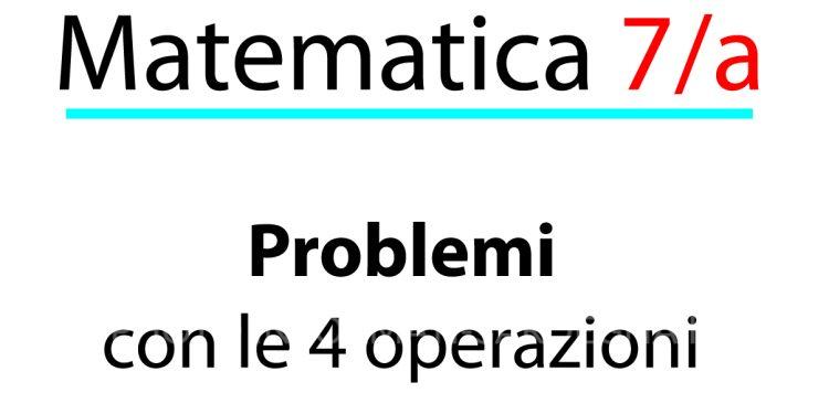 Problemi base sulle 4 operazioni