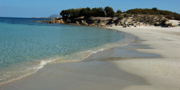 Versante meridionale della spiaggia. Arzachena