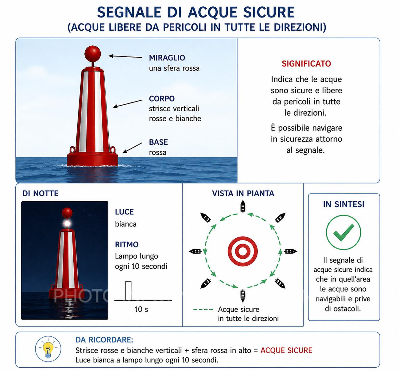 Segnali acque sicure 