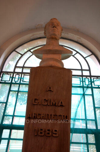 Ritratto busto di Gaetano Cima all'Ospedale di San Giovanni di Dio a Cagliari