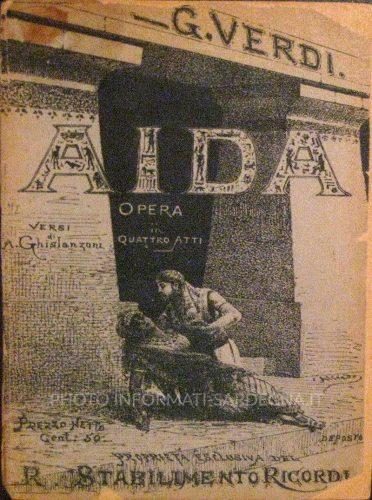Libretto dell'Aida. Ricordi & C. 