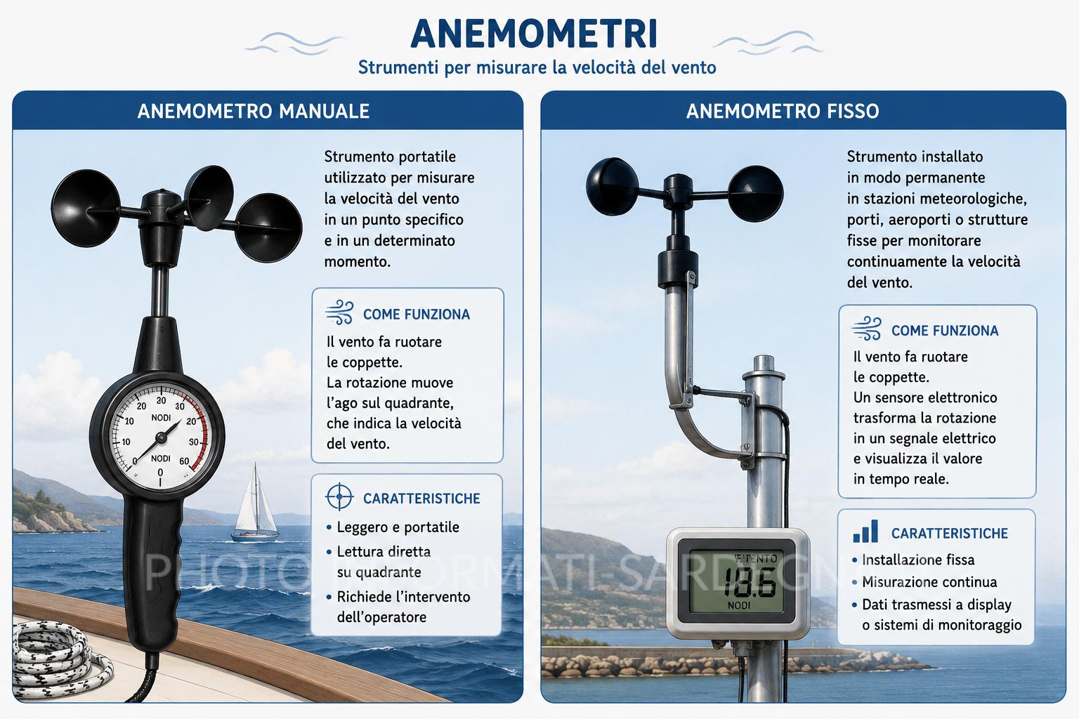 Tipologie di anemometri 