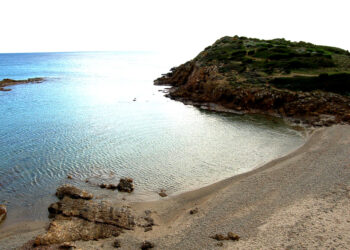 Cala Petra delfina, nei pressi di Su Cardulinu (il Fungo)