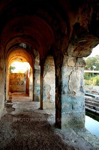 Porticato colonnato alle Terme di Fordongianus