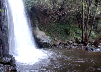 La spettacolare cascata di Santu Lussurgiu