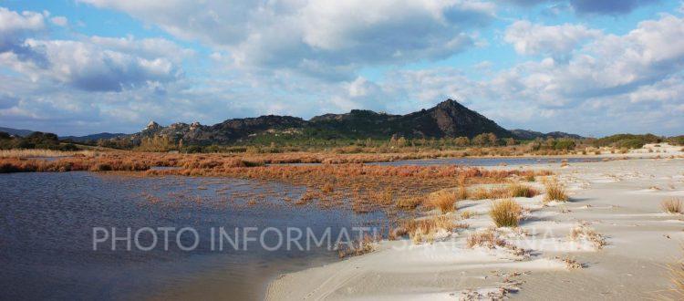 Berchida, il grande stagno di Sa Salinedda. Siniscola.