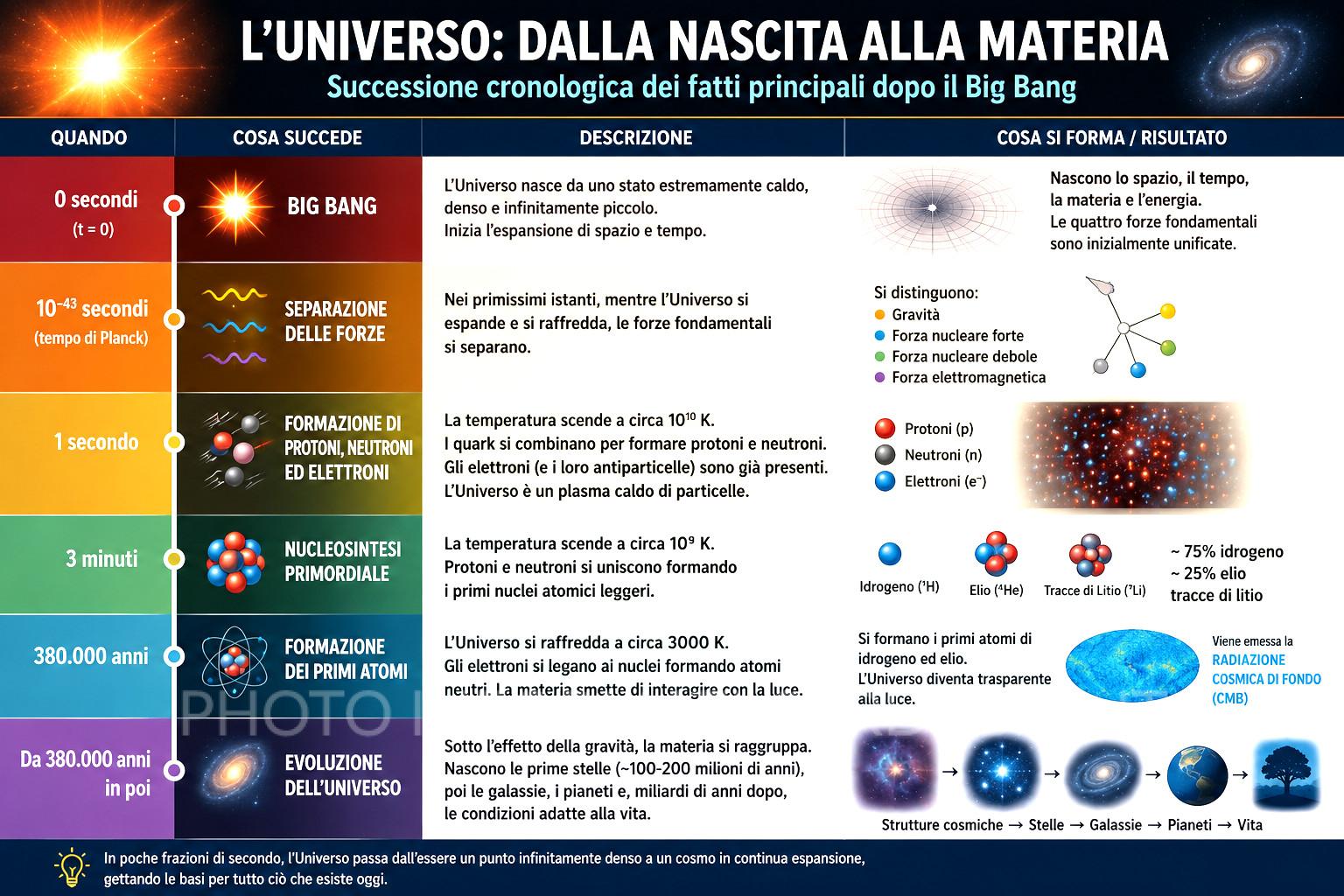 Sequenza dal Big Bang