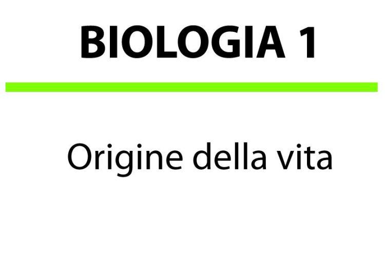 L'origine della Vita