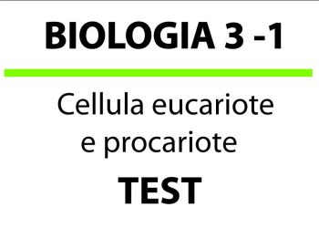 Cellula eucariote e procariote, test
