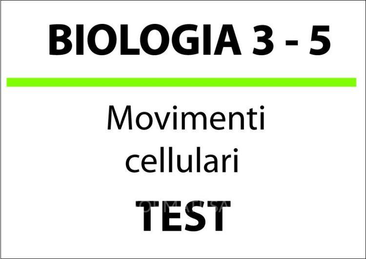 Movimento cellulare, test