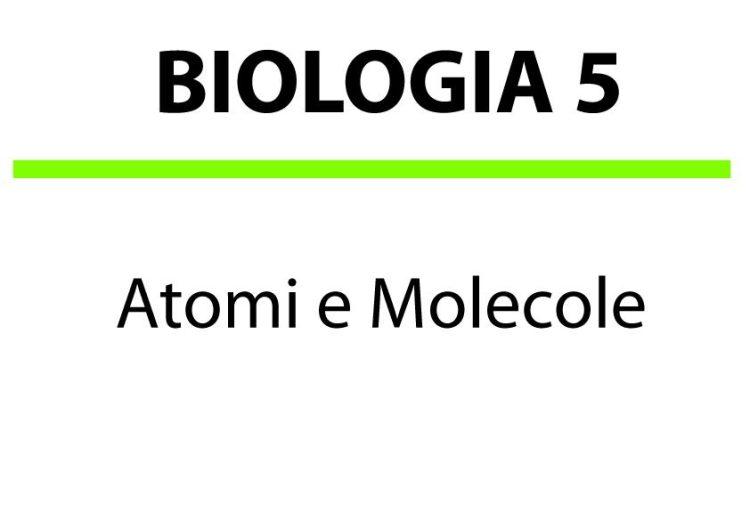 Atomi e molecole