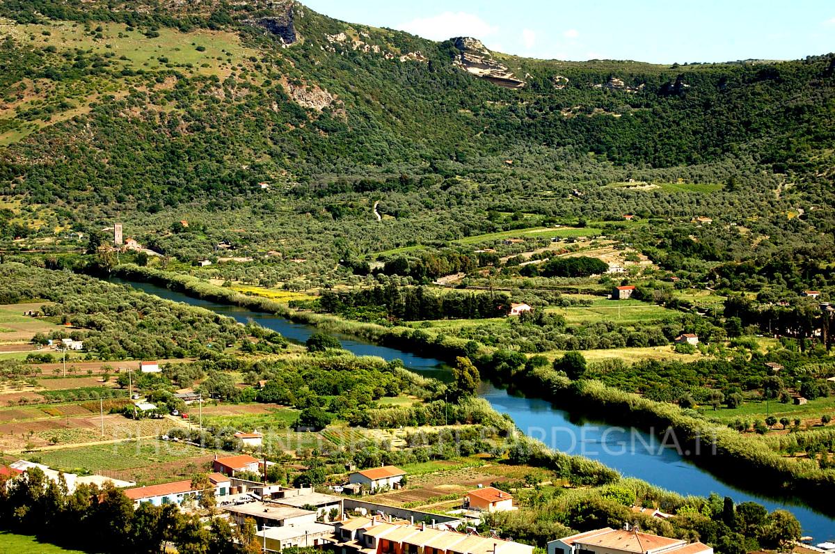 Il Temo sulla piana di Bosa visto dal Castello dei Malaspina