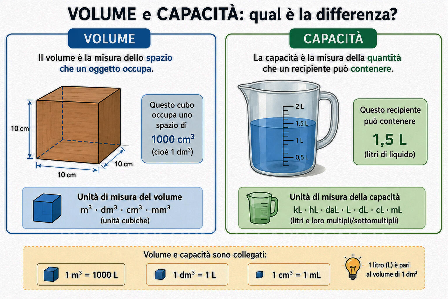 Capacità e Volume