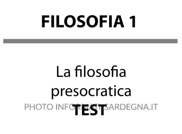 Filosofia presocratica: domande per ripassare
