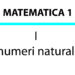 I numeri naturali