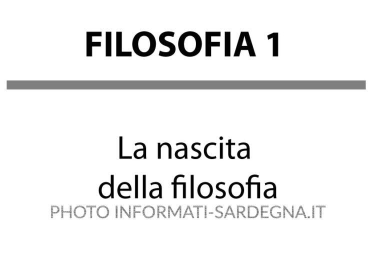 La nascita della filosofia