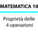 Le Proprietà delle 4 operazioni