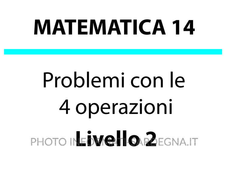 Problemi con le 4 operazioni in più passaggi