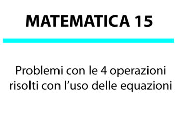 problemi risolti usando le equazioni 