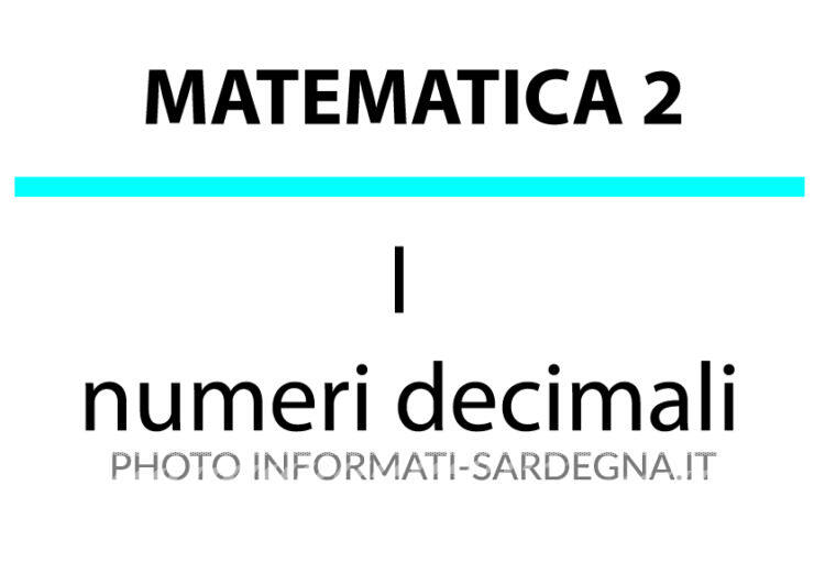 I Numeri Decimali