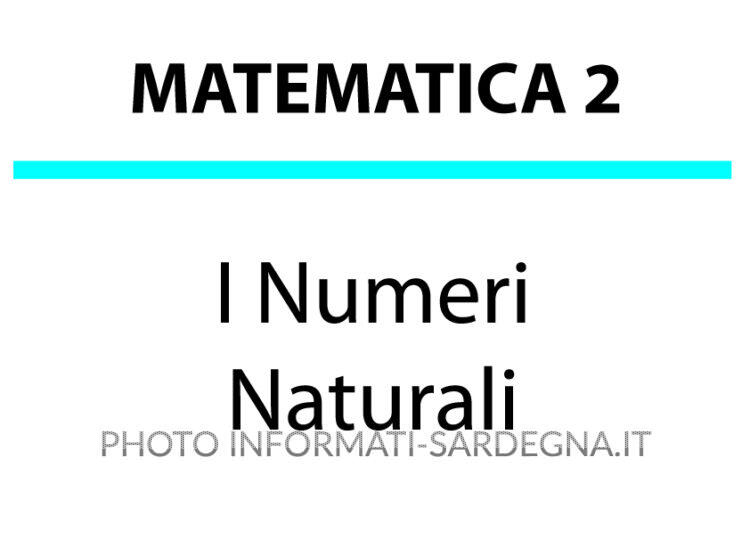 I numeri naturali