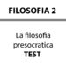 Filosofia presocratica: domande per ripassare
