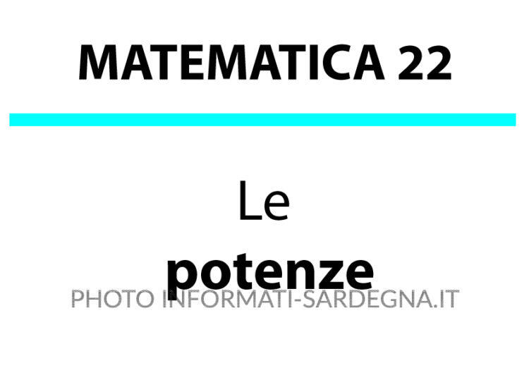 Le potenze