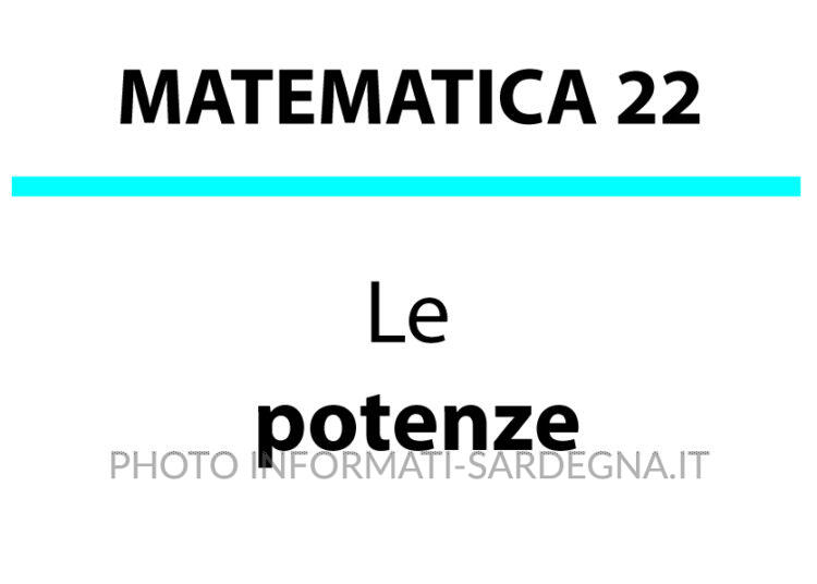 Le potenze