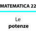 Le potenze