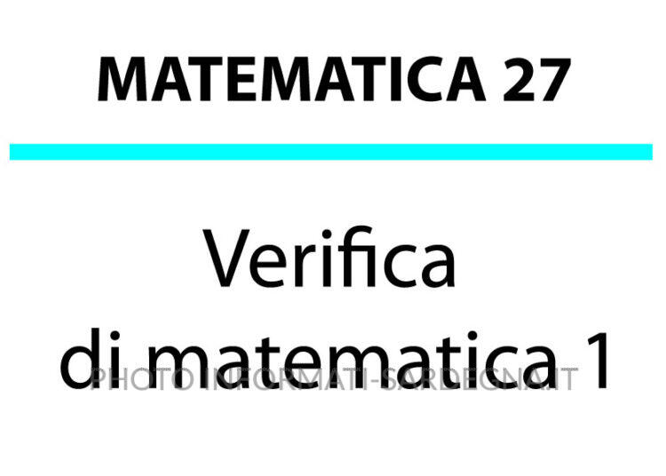 Verifica di Matematica 1