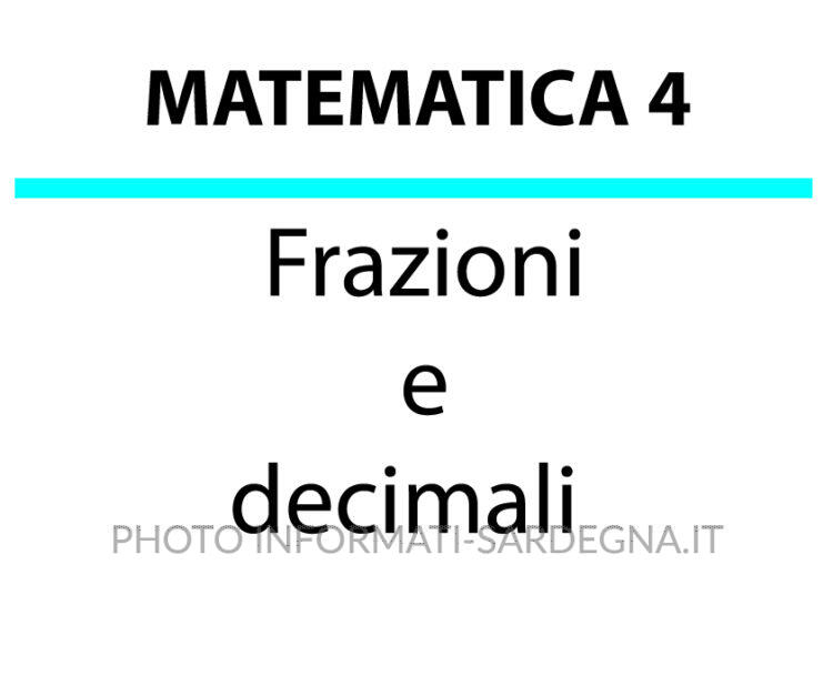 Frazioni e Decimali
