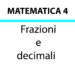 Frazioni e Decimali