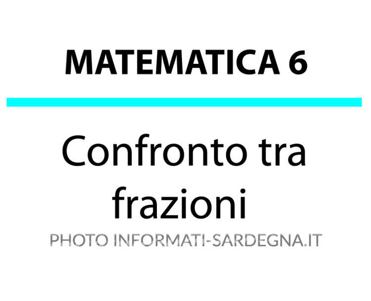 Confronto tra frazioni