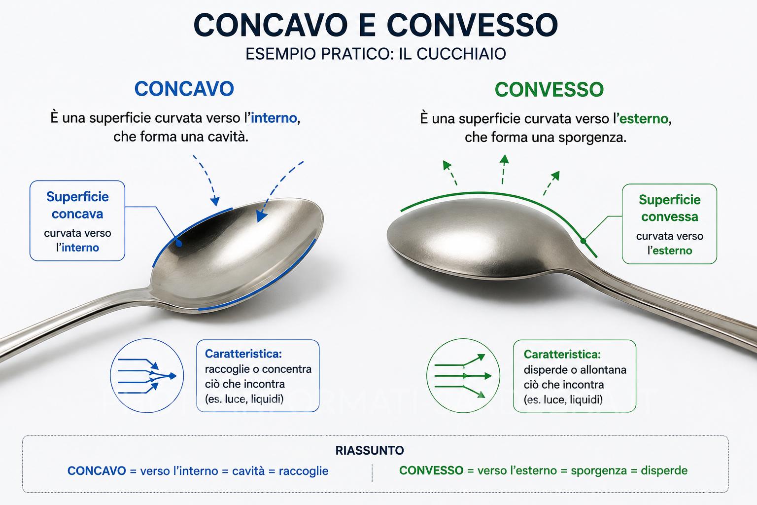 Concavo e convesso nel cucchiaio