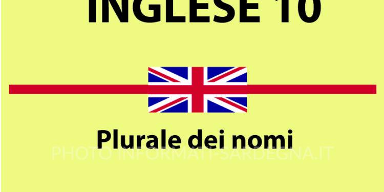 Plurale dei nomi in inglese
