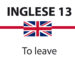 Uso di To leave in inglese