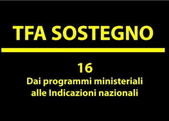 Programmi ministeriali vs Indicazioni nazionali