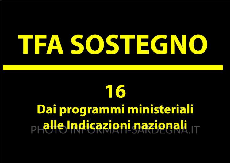 Programmi ministeriali vs Indicazioni nazionali