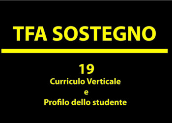 Curricolo verticale e profilo dello studente