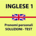 Soluzioni pronomi personali in inglese