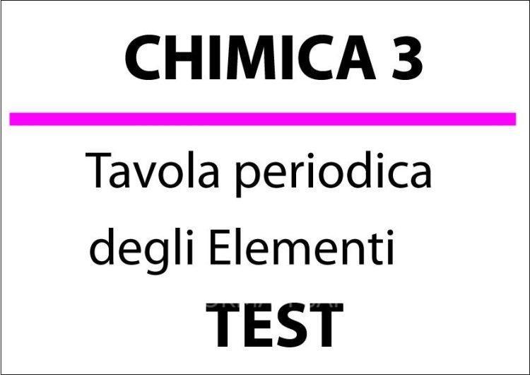 Tavola periodica degli elementi – TEST