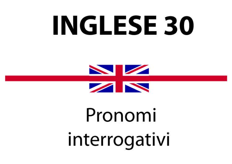 Pronomi interrogativi in inglese