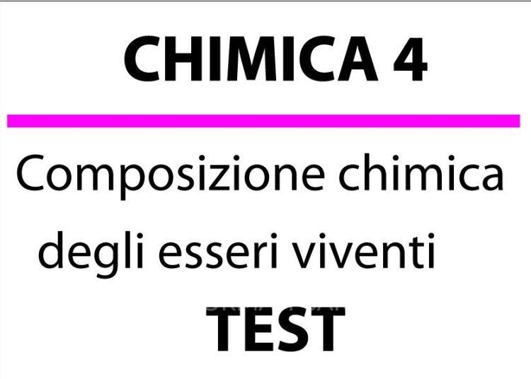Composizione chimica degli esseri viventi, Test