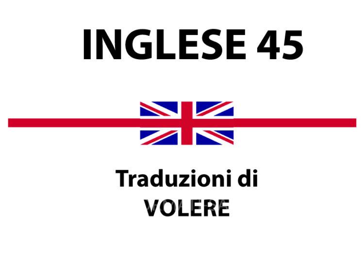 Traduzione di VOLERE