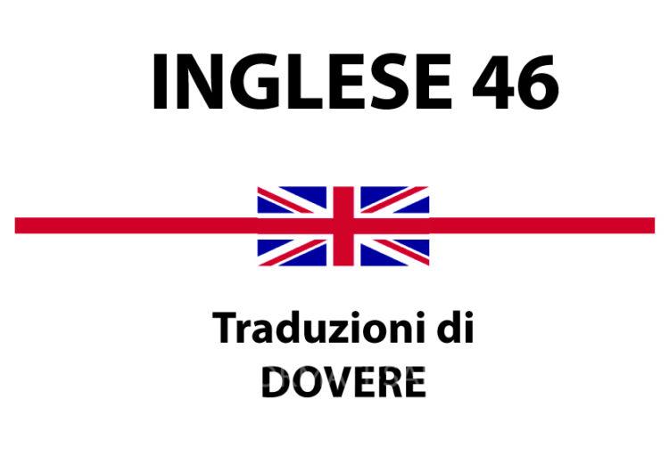 Dovere in inglese