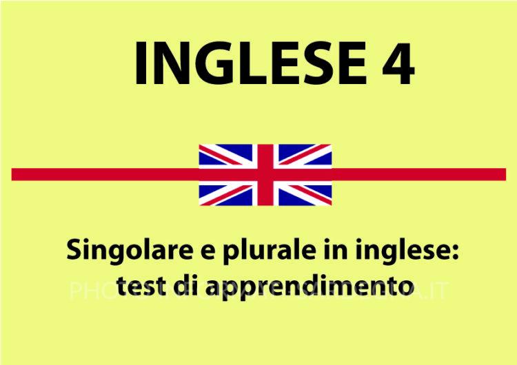 Singolare e plurale in inglese: test di apprendimento